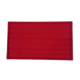 1PC, Flocking Jewelry Box Jewelry Tray, Color: Red