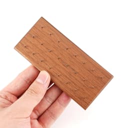 Wooden Earring Holder For Jewelry Black Walnut Wood Vintage Jewelry Display Stand with 24 Holes
