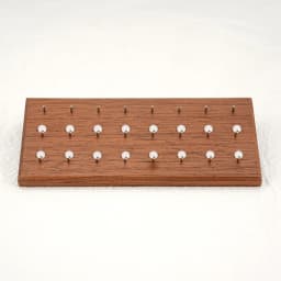 Wooden Earring Holder For Jewelry Black Walnut Wood Vintage Jewelry Display Stand with 24 Holes