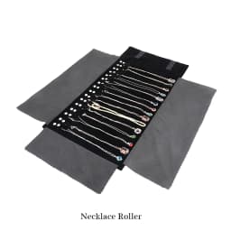 Portable Large Travel Jewelry Roll Bag Pendant Necklace Bracelet Chain Storage Carrying Case Watch Bangle Ring Earring Organizer