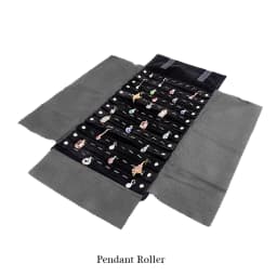 Portable Large Travel Jewelry Roll Bag Pendant Necklace Bracelet Chain Storage Carrying Case Watch Bangle Ring Earring Organizer