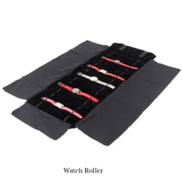 Portable Large Travel Jewelry Roll Bag Pendant Necklace Bracelet Chain Storage Carrying Case Watch Bangle Ring Earring Organizer