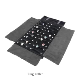 Portable Large Travel Jewelry Roll Bag Pendant Necklace Bracelet Chain Storage Carrying Case Watch Bangle Ring Earring Organizer