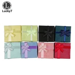 120pcs/lot Paper Ring Box Jewelry Boxes for Organizer Jewelry Display Assorted Colors Ring Box Small Gift Boxes