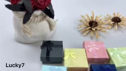 120pcs/lot Paper Ring Box Jewelry Boxes for Organizer Jewelry Display Assorted Colors Ring Box Small Gift Boxes