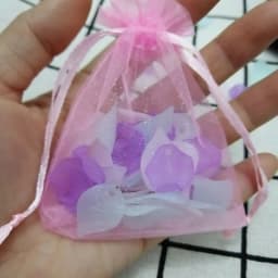 Wholesale 100 Pcs/lot Pink Organza Bags Drawstring Pouches Jewelry Bags Gift Packaging Bags Christmas Wedding Gift Package Bags