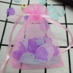 Wholesale 100 Pcs/lot Pink Organza Bags Drawstring Pouches Jewelry Bags Gift Packaging Bags Christmas Wedding Gift Package Bags