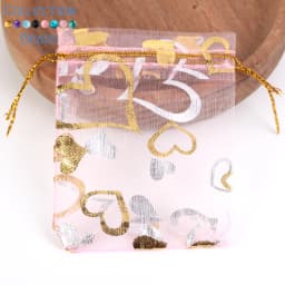 50pcs/Lot Colorful Drawstring Organza Bags Jewelry Packaging Bags Candy Wedding Party Bags Wholesale Gifts Pouches Wholesales