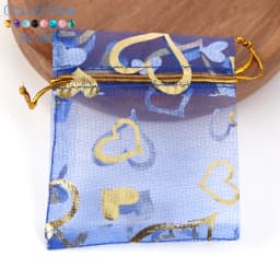 50pcs/Lot Colorful Drawstring Organza Bags Jewelry Packaging Bags Candy Wedding Party Bags Wholesale Gifts Pouches Wholesales