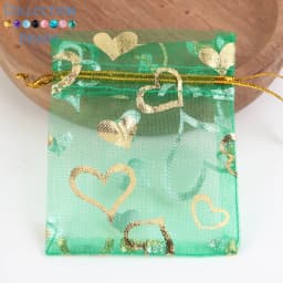 50pcs/Lot Colorful Drawstring Organza Bags Jewelry Packaging Bags Candy Wedding Party Bags Wholesale Gifts Pouches Wholesales