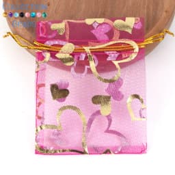 50pcs/Lot Colorful Drawstring Organza Bags Jewelry Packaging Bags Candy Wedding Party Bags Wholesale Gifts Pouches Wholesales