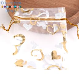 50pcs/Lot Colorful Drawstring Organza Bags Jewelry Packaging Bags Candy Wedding Party Bags Wholesale Gifts Pouches Wholesales