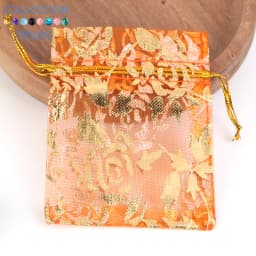 50pcs/Lot Colorful Drawstring Organza Bags Jewelry Packaging Bags Candy Wedding Party Bags Wholesale Gifts Pouches Wholesales