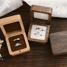 Blank Wood Luxury Jewelry Box Wedding Ring Box Earring Rings Jewelry Organizer Bracelet Package Case Jewelry Anniversary Gift