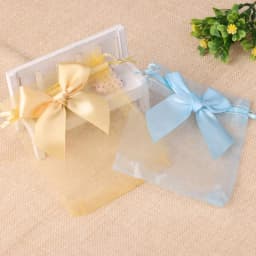 20pcs/lot New Organza Gift Bag Bowknot Wedding Candy Bags Exquisite Jewelry Packing Drawstring Pouch Wholesale