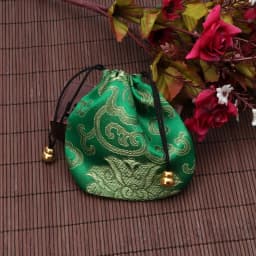 Silk Brocade Jewelry Drawstring Gift Bags Coin Purse Embroidered Candy Chocolate Bag for Wedding Party