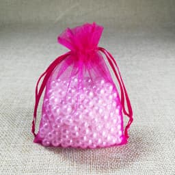 100pcs/lot 5x7 7x9 9x12CM Organza Bags Wedding Party Christmas Decoration Drawstring Gift Bag Pouch Jewelry Packaging Bags