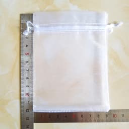 100pcs/lot 5x7 7x9 9x12CM Organza Bags Wedding Party Christmas Decoration Drawstring Gift Bag Pouch Jewelry Packaging Bags