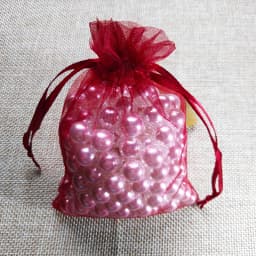100pcs/lot 5x7 7x9 9x12CM Organza Bags Wedding Party Christmas Decoration Drawstring Gift Bag Pouch Jewelry Packaging Bags