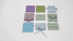 5pcs Microfiber Velvet Gift Bags 6x6cm Jewelry Presents Pouches Earrings Necklace Christmas Wedding Favors For Guests Candy Bag