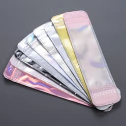 50pcs Transparent Plastic Self Seal Bags Jewelry Display Packaging Bags for Beaded Pen Packaging Display Thickened Self Sea Bags