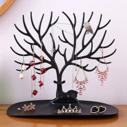 Jewelry Display Stand Tray Tree Storage Racks Earrings Necklaces Rings Jewelry Boxes Case Desktop Organizer Holder Make Up Decor