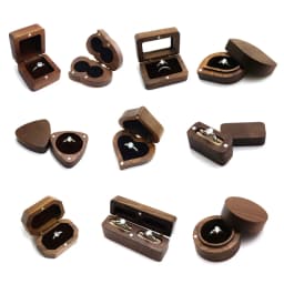 Wood Engagement Ring Box for Proposal - Wood Ring Box - Small Engagement Ring Box - Ring Holder
