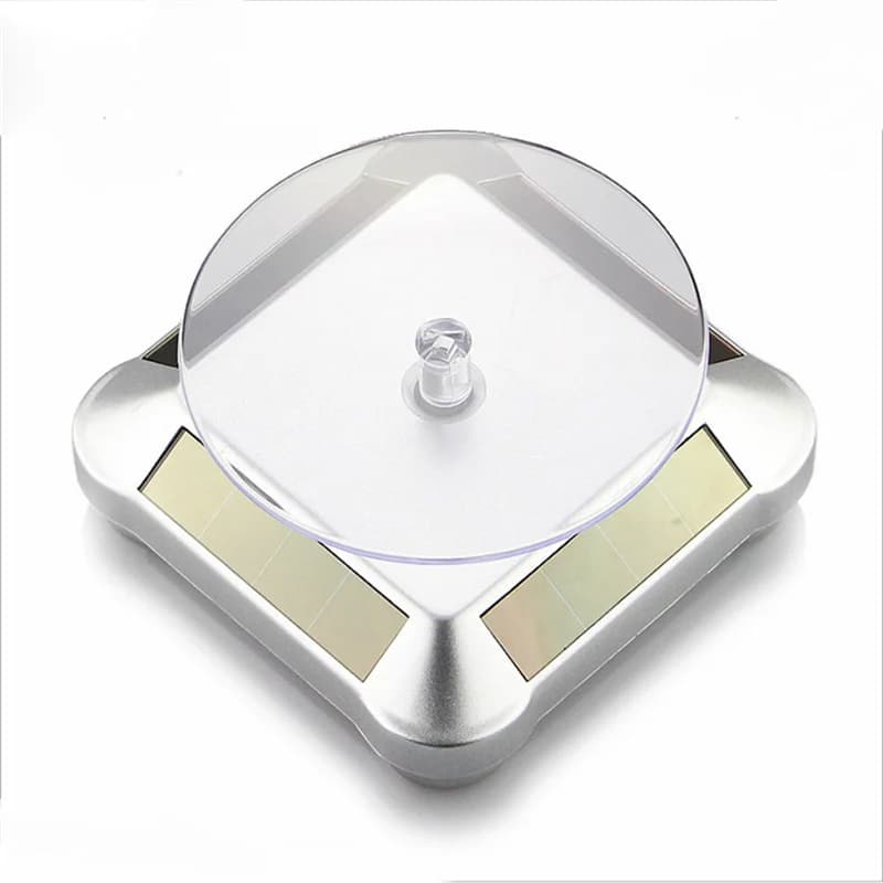 Solar Display Rack Bracelet Necklace Jewelry Display Props Rotating Table Solar Power Turntable Designed For Displaying Watches