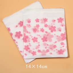 100pcs Plastic Packing Bags Flower Self-Adhesive Bags OPP Pouches for Jewelry Gifts Biscuits Candy Cookies Packaging