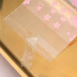 100pcs Plastic Packing Bags Flower Self-Adhesive Bags OPP Pouches for Jewelry Gifts Biscuits Candy Cookies Packaging