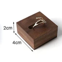 Walnut wood ring display stands slot jewelry organizer props Jewellry rack Holder earring organizer case tray