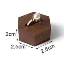 Walnut wood ring display stands slot jewelry organizer props Jewellry rack Holder earring organizer case tray