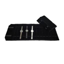 Velvet Watch Roll Bag Jewelry Holder Case Jewelry Storage Organizer for Watch Bracelet Bangle Travel Portable Folding Bag