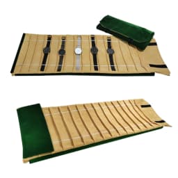 Velvet Watch Roll Bag Jewelry Holder Case Jewelry Storage Organizer for Watch Bracelet Bangle Travel Portable Folding Bag