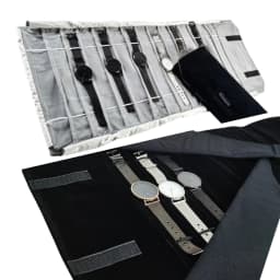 Velvet Watch Roll Bag Jewelry Holder Case Jewelry Storage Organizer for Watch Bracelet Bangle Travel Portable Folding Bag