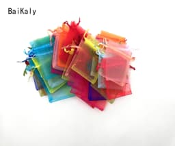 500pcs Drawstring Jewelry Bags Pouch 5x7 7x9 9x12 10x15cm Organza Bags Wedding Packaging Gift Bag Party Decoration Jewelry Bag