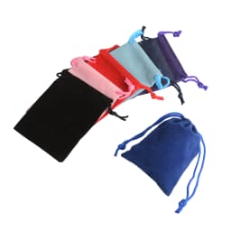 100Pcs 7x9cm Velvet Drawstring Pouch Jewelry Bags New Year Birthday Xmas Party Ball Gift Bags pochette cadeau sachet bonbon