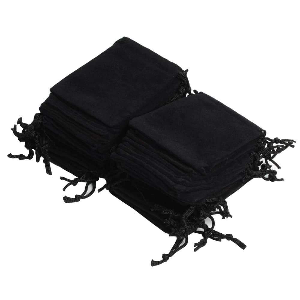 100Pcs 7x9cm Velvet Drawstring Pouch Jewelry Bags New Year Birthday Xmas Party Ball Gift Bags pochette cadeau sachet bonbon