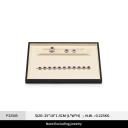 Oirlv Leather Jewelry Tray Rings Necklaces Jewelry Viewing Display Tray Earring Bracelet Jewelry Storage Tray Jewelry Organizer