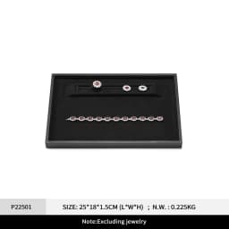 Oirlv Leather Jewelry Tray Rings Necklaces Jewelry Viewing Display Tray Earring Bracelet Jewelry Storage Tray Jewelry Organizer