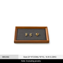 Oirlv Wooden Jewelry Organizer Tray Jewelry Ring Bracelet Necklace Viewing Tray Watch Jewelry Display Tray Jewelry Storage Plate