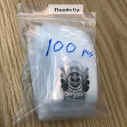 Starose 100Pcs/Lot New 4x6cm Thumbs Up Print Clear Ziplock Bags Good Luck Jewelry Packing ZIP Bag Waterproof Plastic Sealed Bag