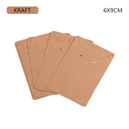 50pcs/Lot Earrings Necklaces Display Cards For Jewelry Organizer Self-Seal Packaging Cardboard Hang Tag Card Ear Stud Paper Card