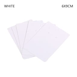 50pcs/Lot Earrings Necklaces Display Cards For Jewelry Organizer Self-Seal Packaging Cardboard Hang Tag Card Ear Stud Paper Card