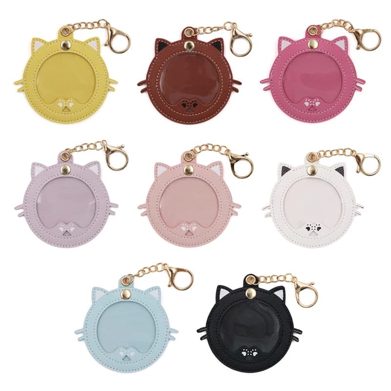 New Cat Shape Ita Bag Pins Badge Protector Case Keychian For 58mm Anime Badges Decoration Bag Accessories Pin Case Birthday Gift