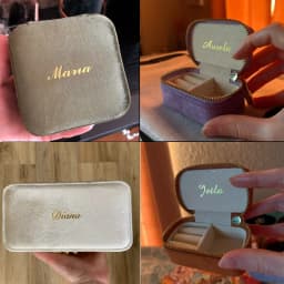 Wholesale Velvet Bigger Travel Portable Multifunctional Ring Earring Custom Logo Jewelry Box Suede Jewellery Organizer