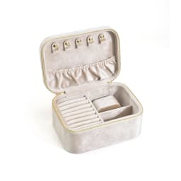 Wholesale Velvet Bigger Travel Portable Multifunctional Ring Earring Custom Logo Jewelry Box Suede Jewellery Organizer