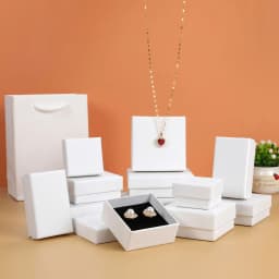 12pcs/ Lot Luxury Kraft Gift Box Ardboard Paper 7x9x3cm Bracelet Necklace Jewellry Boxes Packaging Rings Gift Storages Wholesale