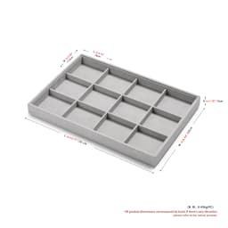 Elegant Jewelry Display & Storage Trays: Jeweler Versatile Velvet-Lined Bins for Organizing Necklaces, Rings, Earrings, & More