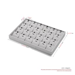 Elegant Jewelry Display & Storage Trays: Jeweler Versatile Velvet-Lined Bins for Organizing Necklaces, Rings, Earrings, & More